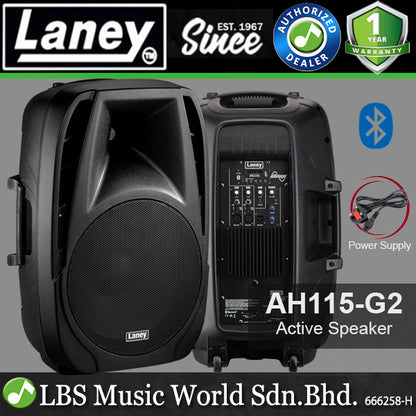 Laney AH115-G2 800W 2 Way Active Power Speaker Integrated Mixer and Bluetooth (AH115G2 AH115 G2)