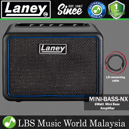 Laney MINI-BASS-NX 6 Watt 2X3 Inch Nexus Edition Speaker Amp Powered Bass Combo Amplifier (MINI BASS NX)