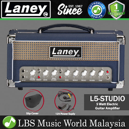 Laney L5-STUDIO 5 Watt Class A Lionheart Speaker Amp Electric Guitar Head Amplifier With USB Interface (L5 STUDIO)