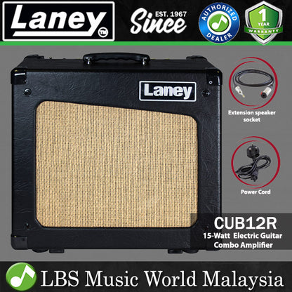 Laney CUB12R 15 Watt 1X12 Inch Speaker Amp All Tube Electric Guitar Combo Amplifier (CUB12R CUB 12R)