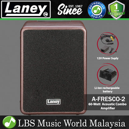 Laney A-FRESCO-2 60 Watt Speaker Amp Acoustic Combo Guitar Amplifier (A FRESCO2 FRESCO 2)