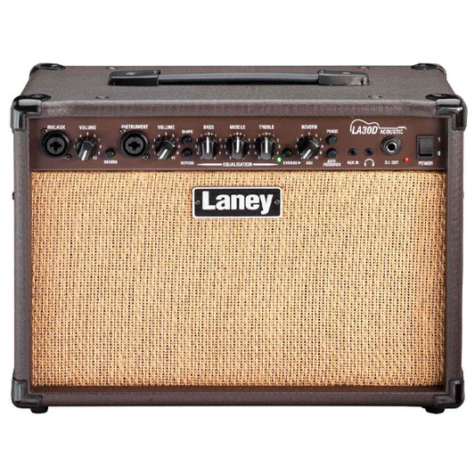 Laney LA30D 30 Watt 2X6 Inch Woofer LA Series Speaker Amp Acoustic Guitar Combo Amplifier (LA30 D)