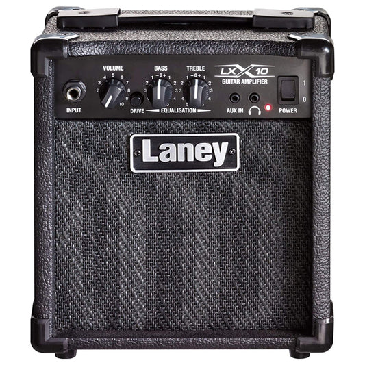 Laney LX10 10 Watt 5 Inch Woofer Speaker Amp Electric Guitar Combo Amplifier Black (LX 10)