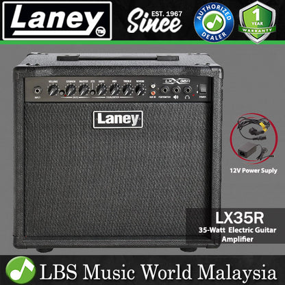 Laney LX35R 35 Watt 10 Inch Woofer Speaker Amp Electric Guitar Combo Amplifier (LX35 R)