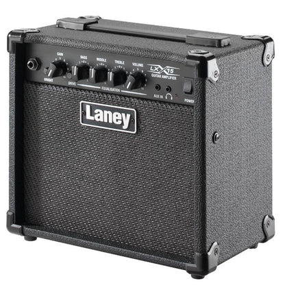 Laney LX15 15 Watt 2 X 5 Inch Woofer Speaker Amp Electric Guitar Combo Amplifier Black (LX 15)