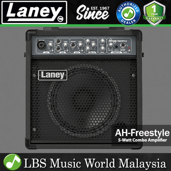 Laney AH-Freestyle 5 Watt AudioHub Series Speaker Amp Multi Input Portable Guitar Amplifier (AH Freestyle)