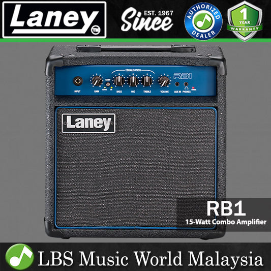 Laney RB1 15 Watt 8 Inch Woofer Speaker Amp Richter Bass Guitar Combo Amplifier (RB 1)