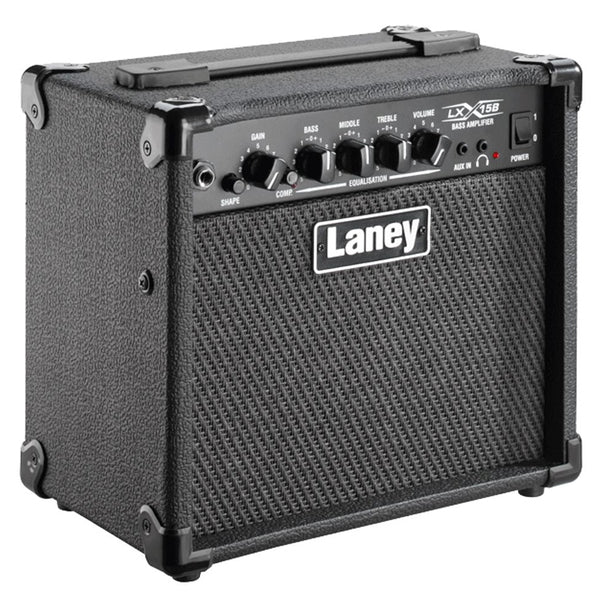 Laney LX15 15 Watt 2 X 5 Inch Woofer Speaker Amp Electric Guitar Combo Amplifier Black (LX 15)