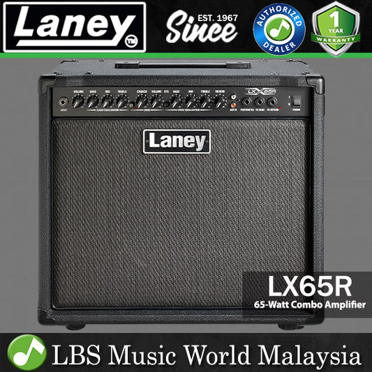 Laney LX65R 65 Watt 12 Inch Woofer Speaker Amp Electric Guitar Combo Amplifier (LX65 R)
