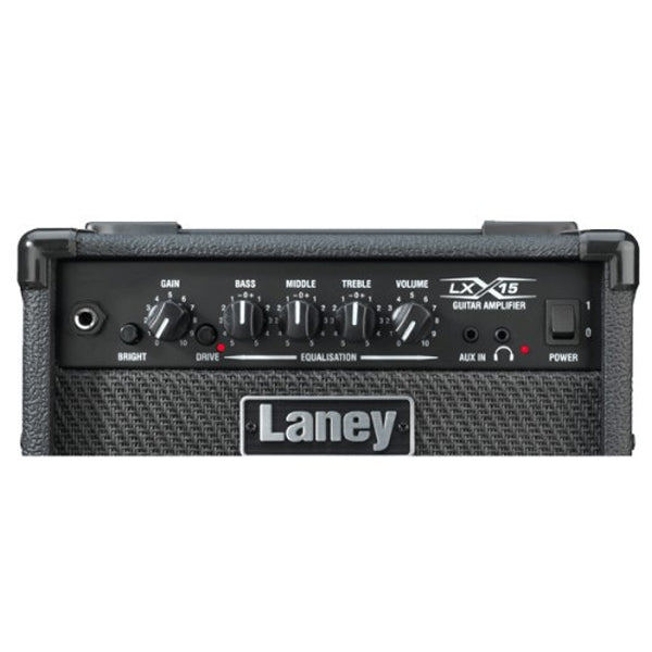 Laney LX15 15 Watt 2 X 5 Inch Woofer Speaker Amp Electric Guitar Combo Amplifier Black (LX 15)