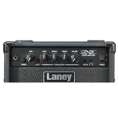 Laney LX15 15 Watt 2 X 5 Inch Woofer Speaker Amp Electric Guitar Combo Amplifier Black (LX 15)