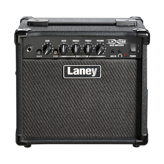 Laney LX15B 15 Watt 2X5 Inch Woofer Speaker Amp LXB Series Bass Guitar Combo Amplifier (LX15 B)