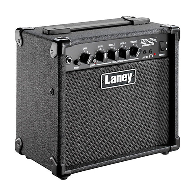 Laney LX15B 15 Watt 2X5 Inch Woofer Speaker Amp LXB Series Bass Guitar Combo Amplifier (LX15 B)