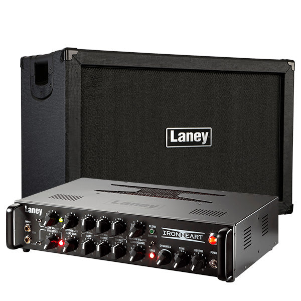 [Discontinued] Laney IRT Studio + IRT212 160 Watts Cabinet Speaker Amp And 15 Watt Head Guitar Amplifier Bundle (IRT 212)
