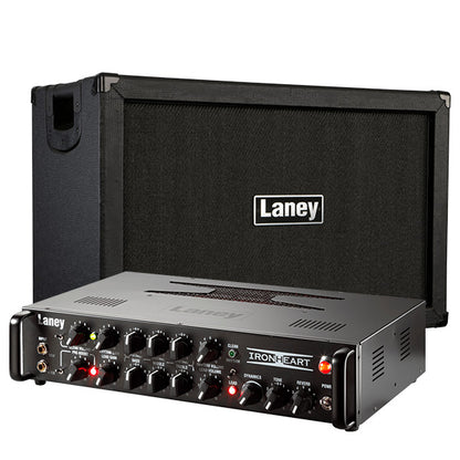[Discontinued] Laney IRT Studio + IRT212 160 Watts Cabinet Speaker Amp And 15 Watt Head Guitar Amplifier Bundle (IRT 212)