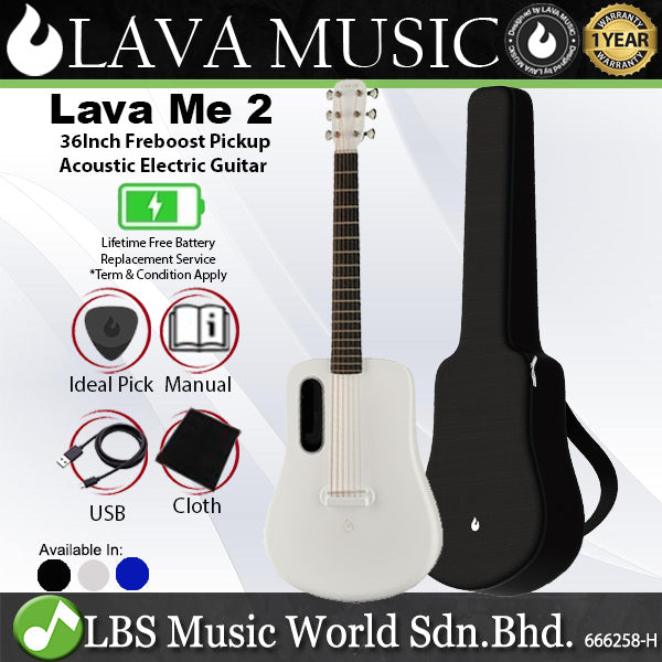 Lava Music Lava ME 2 36 Inch Carbon Fiber Electric Acoustic Guitar with Freeboost System and Bag