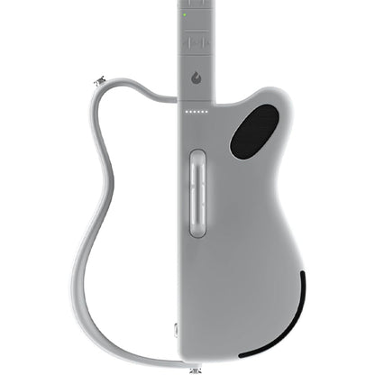 Lava Music Lava Genie Foldable Stringless Smart Acoustic Electric Sampler Guitar - White