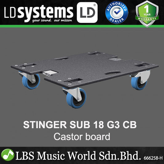 LD Systems STINGER SUB 18 G3 CB Castor Board for STINGER SUB 18 G3 Models (LDESUB18G3CB)