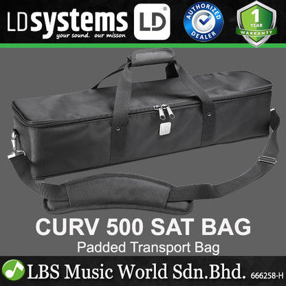 LD Systems CURV 500 SAT BAG Padded Transport Bag for 4 CURV 500 Satellites (CURV500SAT)