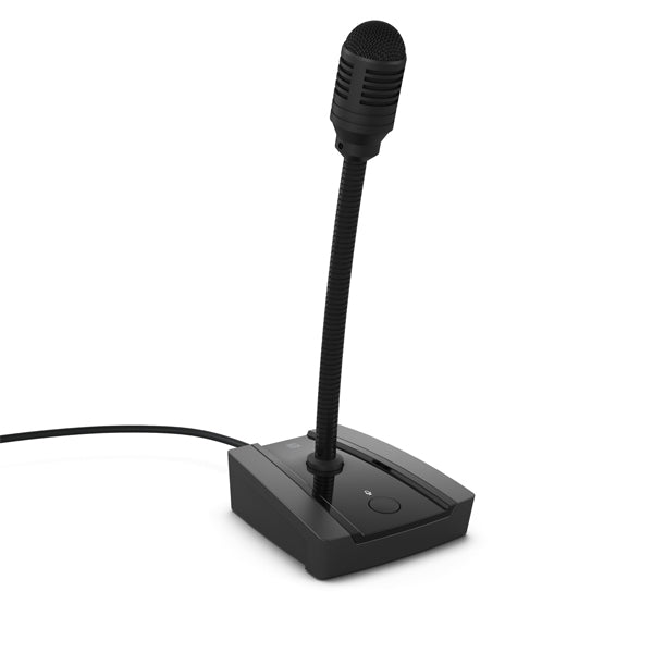 LD Systems PAM Paging Table Microphone with Gooseneck Mic with Swith On Off and Mute