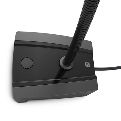 LD Systems PAM Paging Table Microphone with Gooseneck Mic with Swith On Off and Mute