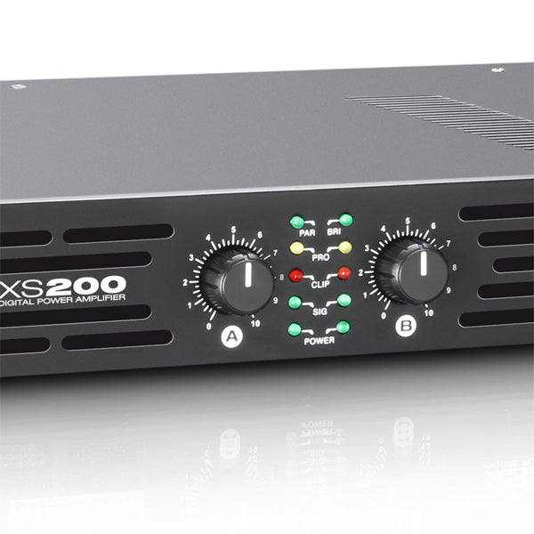 LD Systems XS 200 2 x 100 Watt 4 Ohms PA Power Amplifier Class D (LDXS200 LD-XS200)