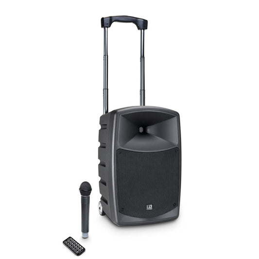 LD Systems ROADBUDDY 10 B5 480 Watt Battery Powered Bluetooth Speaker with Mixer and Wireless Microphone