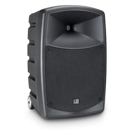 LD Systems ROADBUDDY 10 HS B5 480 Watt Battery Powered Bluetooth Speaker with Mixer, Bodypack and Headset