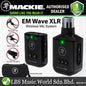 Mackie EM Wave XLR Wireless Plug-On Mic Microphone Handheld System Rechargeable Battery with Case
