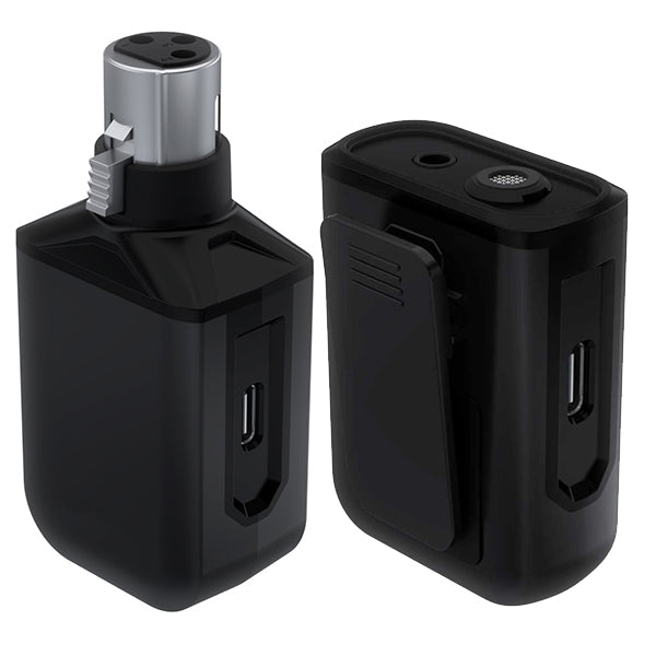 Mackie EM Wave XLR Wireless Plug-On Mic Microphone Handheld System Rechargeable Battery with Case