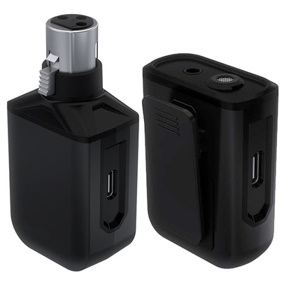 Mackie EM Wave XLR Wireless Plug-On Mic Microphone Handheld System Rechargeable Battery with Case