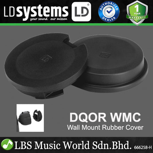 LD Systems DQOR WMC Rubber Cover Set for Wall Mount Plate - Pair (LDDQORWMC)