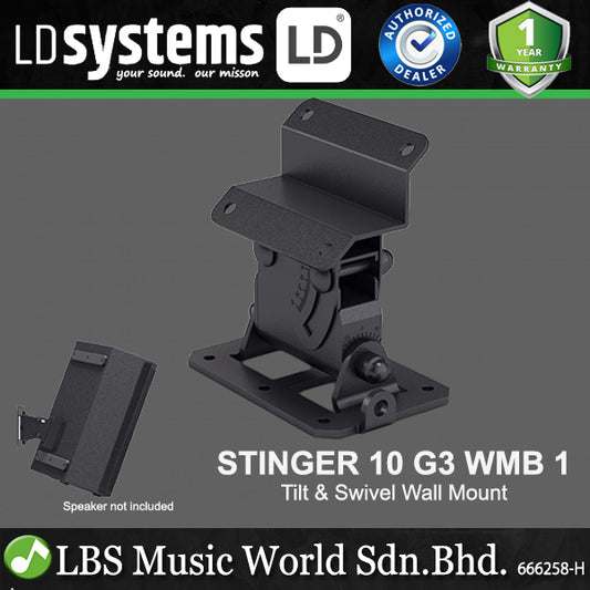 LD Systems Stinger 10 G3 WMB 1 Tilt & Swivel Wall Mount for Stinger G3 10Inch  Models (EB102G3WMB1)