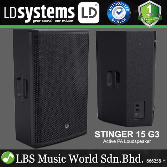 LD Systems STINGER 15 G3 Passive 15 Inch 2-way Bass Reflex PA Loudspeaker (LDEB152G3)