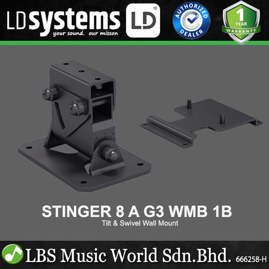 LD Systems STINGER 8 A G3 WMB 1 Tilt & Swivel Wall Mount for STINGER 8 A G3 Models (LDEB82AG3WMB1)
