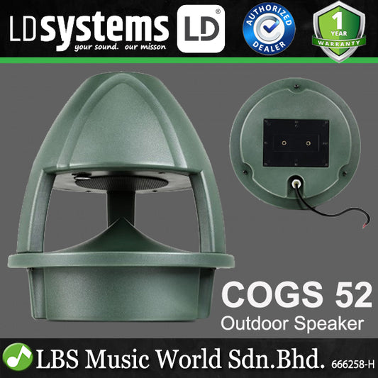 LD Systems COGS 52 40 Watt 5.25 Inch Waterproof Outdoor Garden 2 Way Speaker (COGS52)