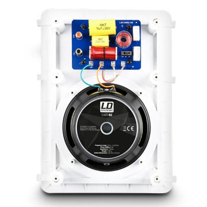 LD Systems CIWS 62 60 Watt 6.5 Inch Woofer 2 Way In Wall Speaker Mounted Loudspeaker (CIWS62)