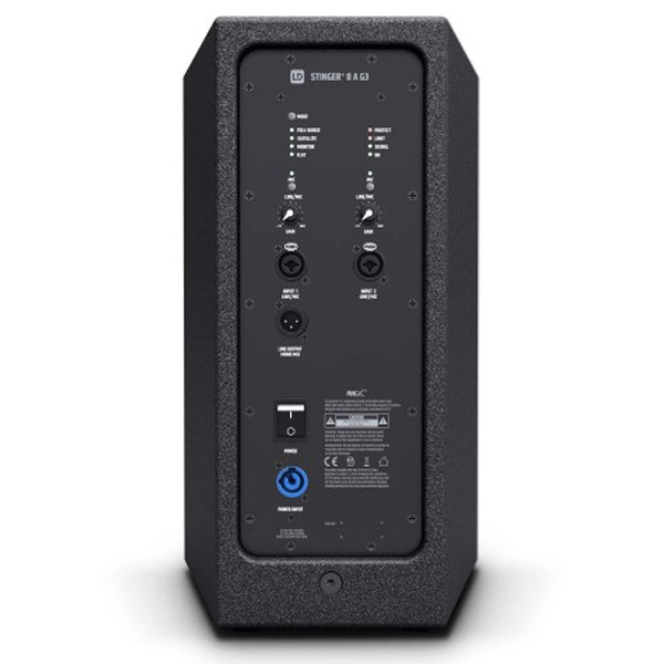 LD Systems STINGER 8 A G3 Active 8 Inch 2-way Bass Reflex PA Loudspeaker (LDEB82AG3)