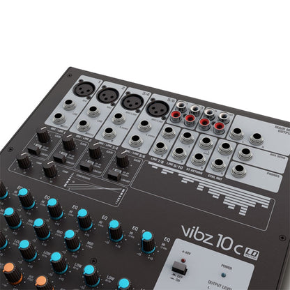 LD Systems VIBZ 10 C 10 Channel Mixing Console with Compressor (VIBZ10 C VIBZ10C)
