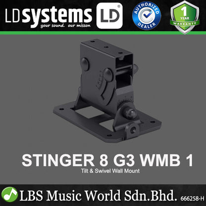 LD Systems STINGER 8 G3 WMB 1 Tilt & Swivel Wall Mount, Suitable for STINGER 8 G3 (Passive)
