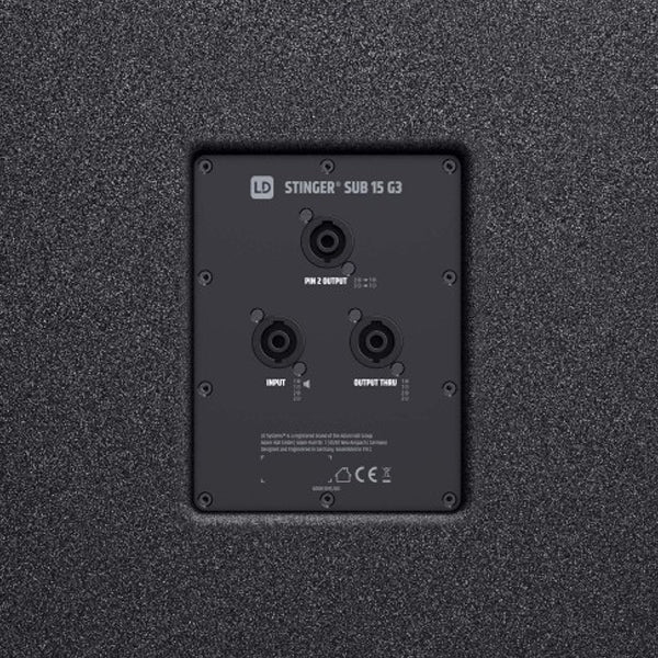 LD Systems Stinger SUB 15 G3 Passive 600W 15Inch  Bass Reflex PA Subwoofer (LDESUB15G3)