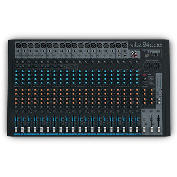 LD Systems VIBZ 24 DC 24 Channel Mixing Console with DFX and Compressor (VIBZ24 DC VIBZ24DC)