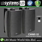 LD Systems CWMS 52 30 Watt 5.25 Inch Woofer 2 Way Wall Compact Mount Speaker or Speaker100 Volt - Pair (CWMS52 100V)