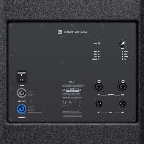 LD Systems Stinger SUB 15 A G3 Active  450W 15 Inch Bass Reflex PA Subwoofer (LDESUB15AG3)