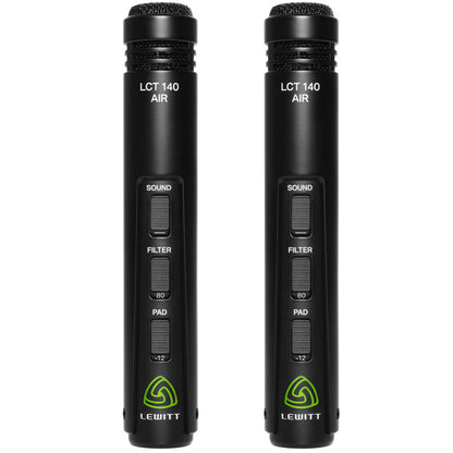 Lewitt LCT 140 AIR Stereo Mic Pair Small Diaphragm Instrument Condenser Microphone - Pair (LCT140 AIR)