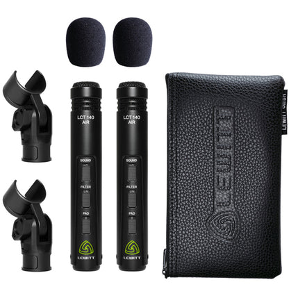Lewitt LCT 140 AIR Stereo Mic Pair Small Diaphragm Instrument Condenser Microphone - Pair (LCT140 AIR)