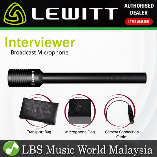 Lewitt Interviewer Dynamic Omnidirectional Broadcast Interview Application Mic Microphone