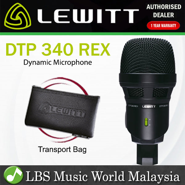 Lewitt DTP 340 REX Dynamic Cardiod Instrument Mic Microphone Switch Sound (DTP340)