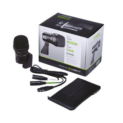 Lewitt DTP-640 REX Dynamic Condenser Double Power Bass Drum Cardiod Mic Microphone (DTP640)