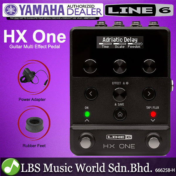 Line 6 HX One Guitar Stereo Multi Effects Pedal Floor Processor Pedal